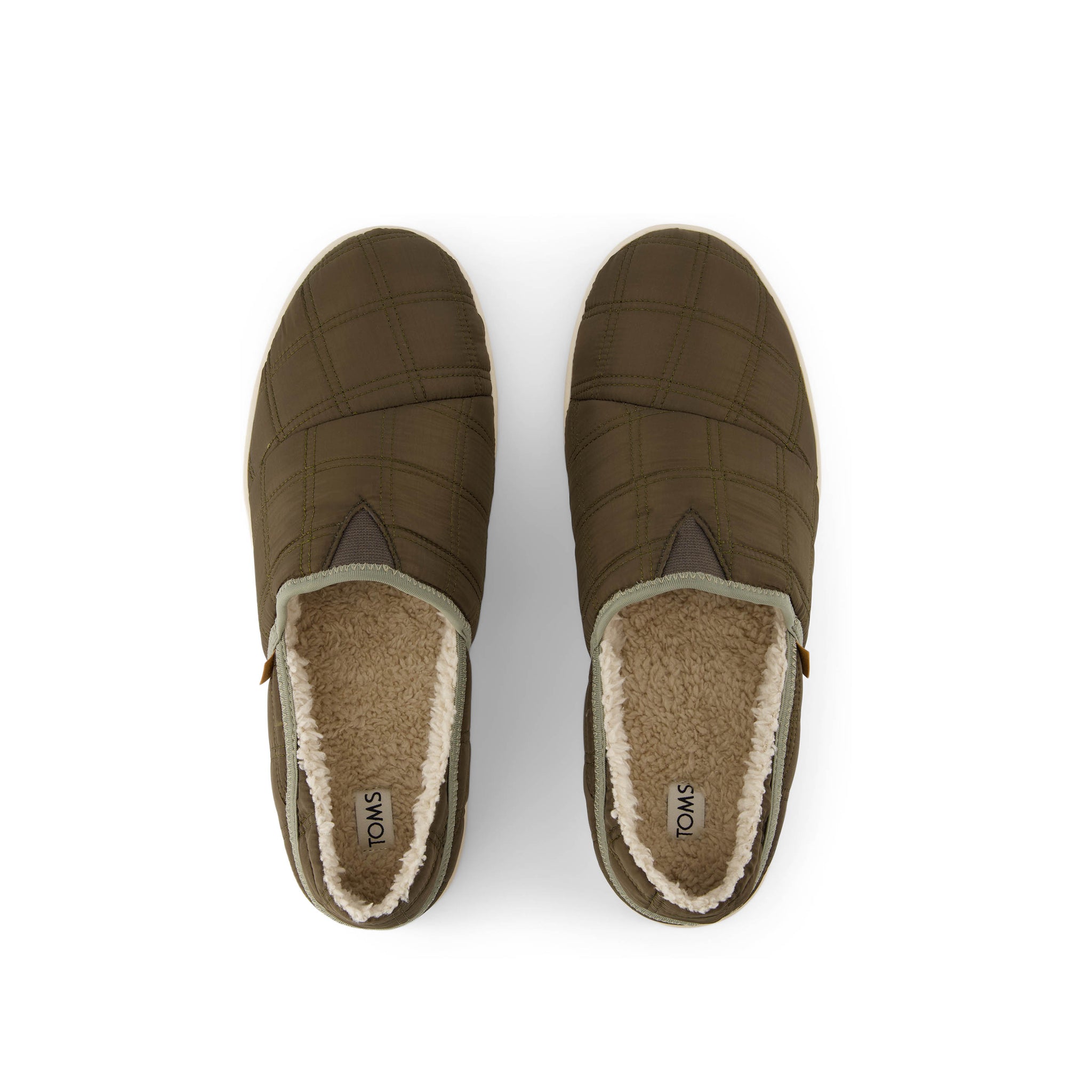 Camden Convertible Slipper - Canteen Quilted Woven Top View