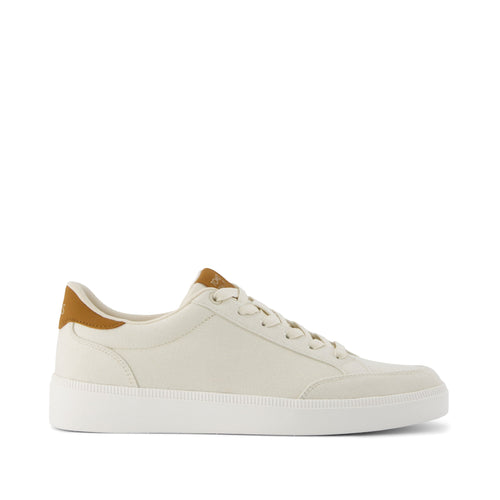 TRVL LITE Rio Beige Vintage Twill Sneaker Side View