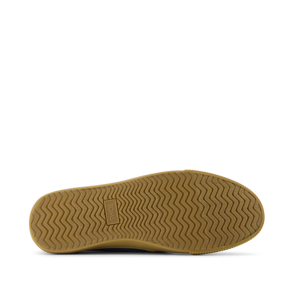 Carlo Slate Blue Lace-Up Sneaker Bottom Sole View