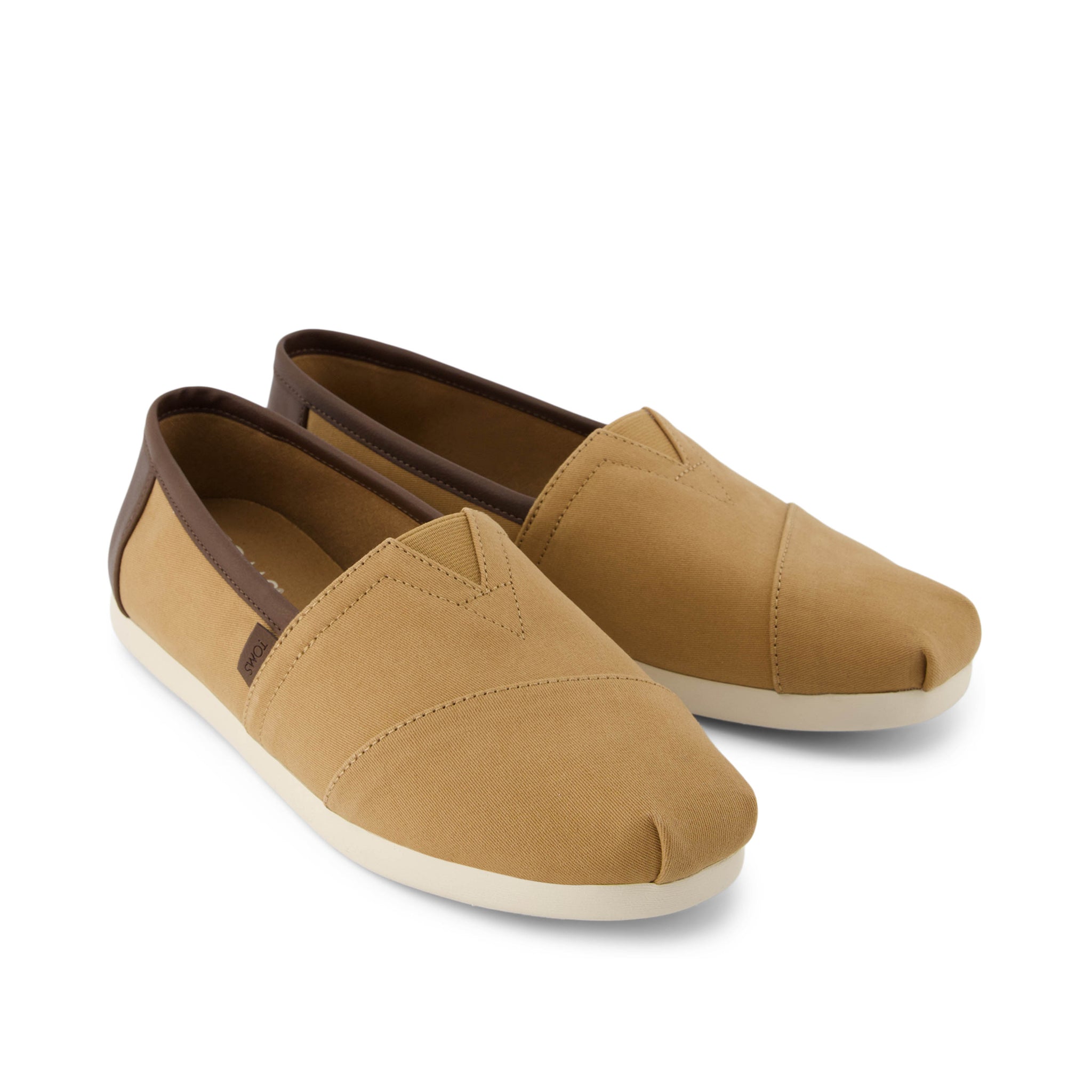 Alpargata Tan Twill Synthetic Trim Front View