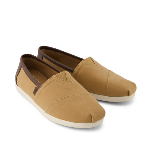 Alpargata Tan Twill Synthetic Trim Front View