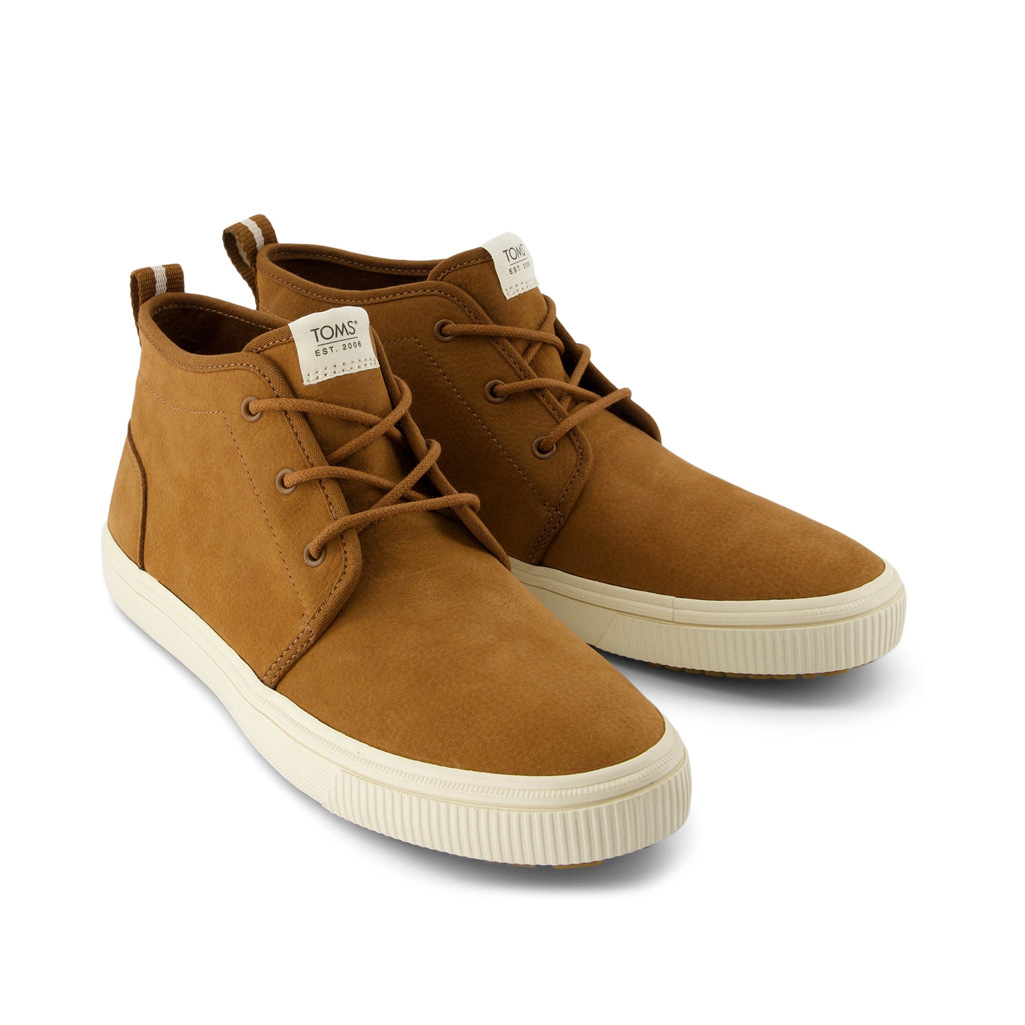 Carlo Mid Terrain Walnut Water Resistant Leather Sneaker Front View