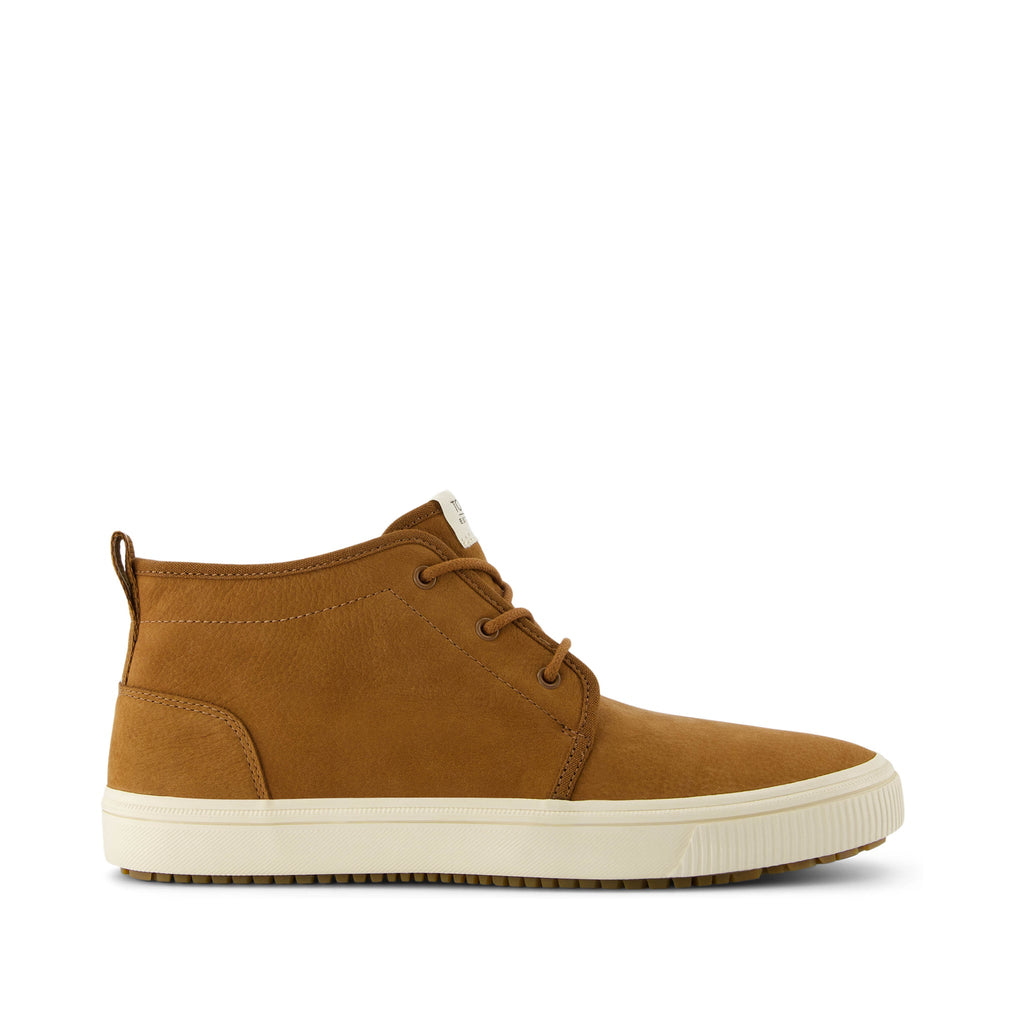 Carlo Mid Terrain Walnut Water Resistant Leather Sneaker Side View