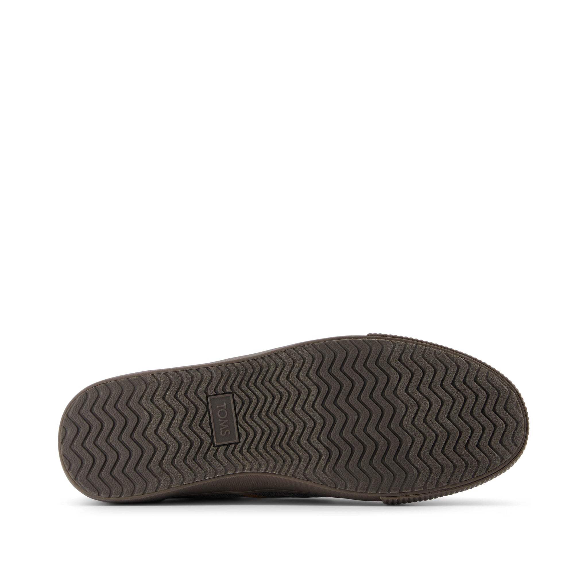 Baja Dark Grey Heritage Canvas Slip On Sneaker Bottom Sole View