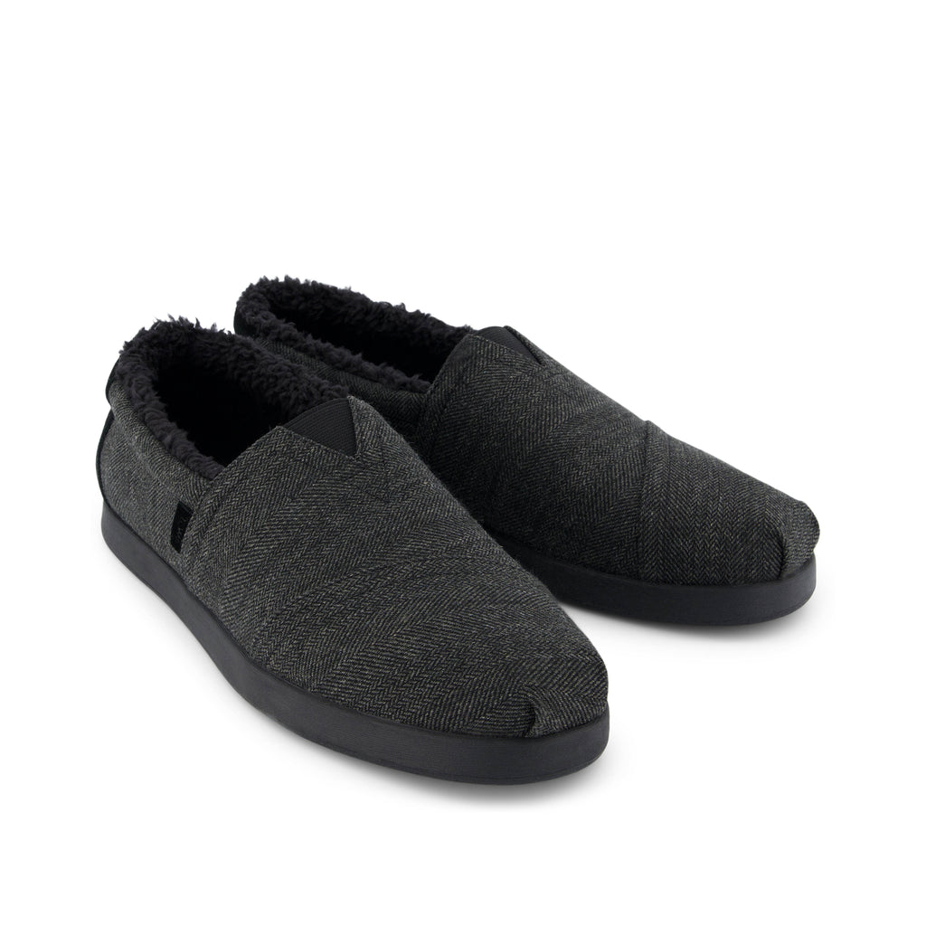 Alp Fwd - Dark Grey Herringbone Front View