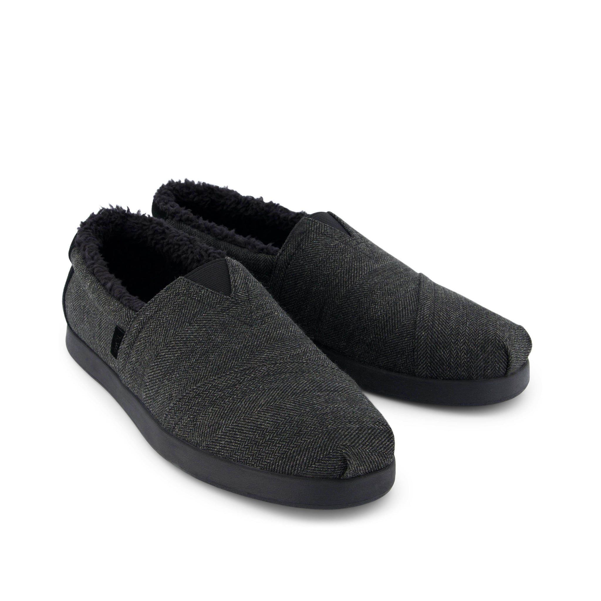 Alp Fwd - Dark Grey Herringbone Front View