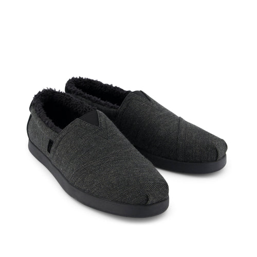 Alp Fwd - Dark Grey Herringbone Front View