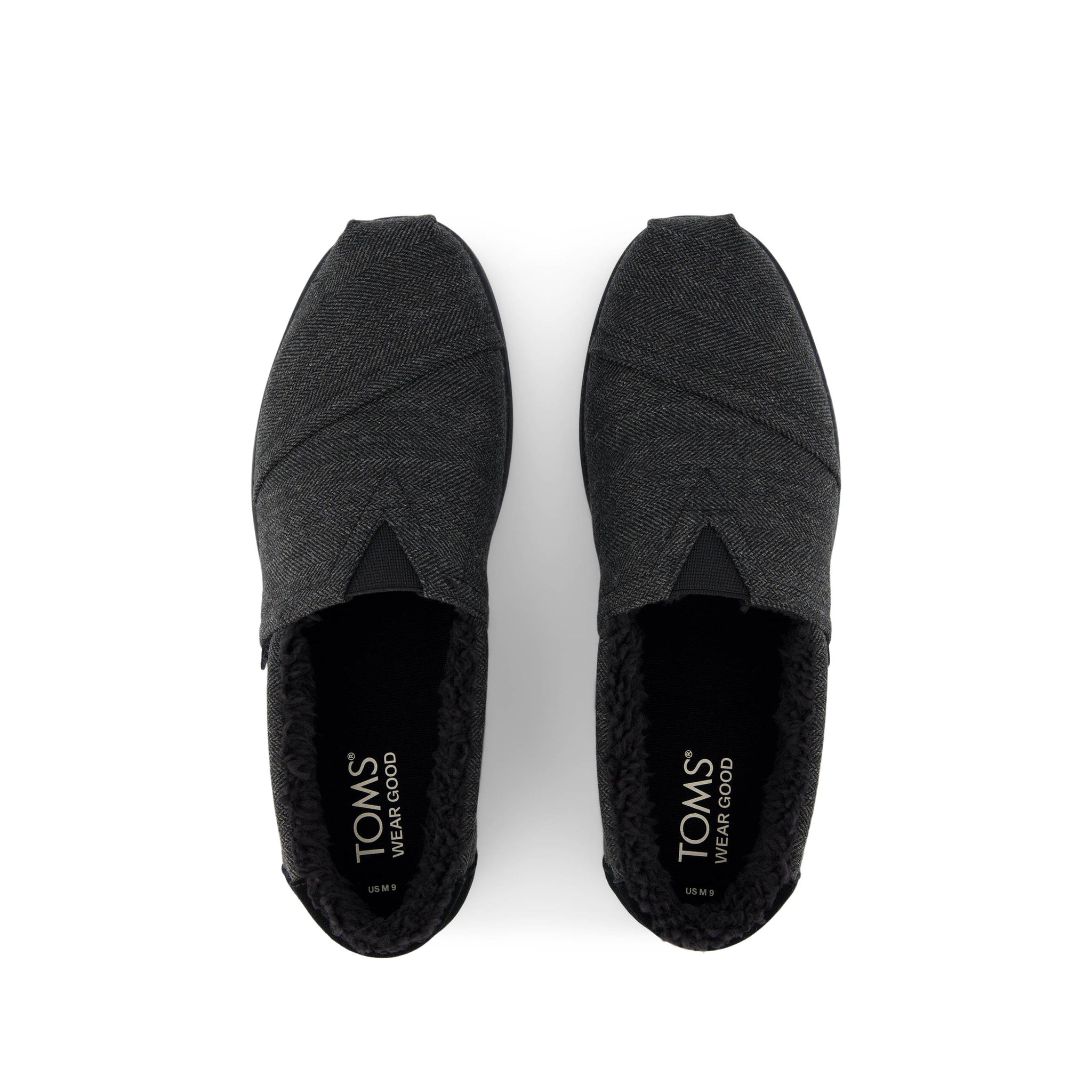 Alp Fwd - Dark Grey Herringbone Top View