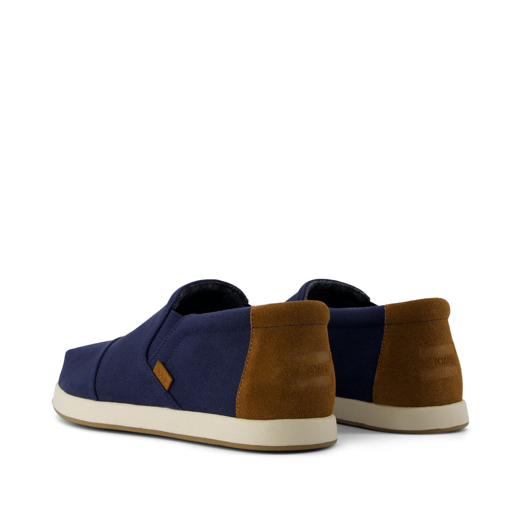 Alp Fwd Mid Navy Vintage Twill Slip On Espadrille Back View