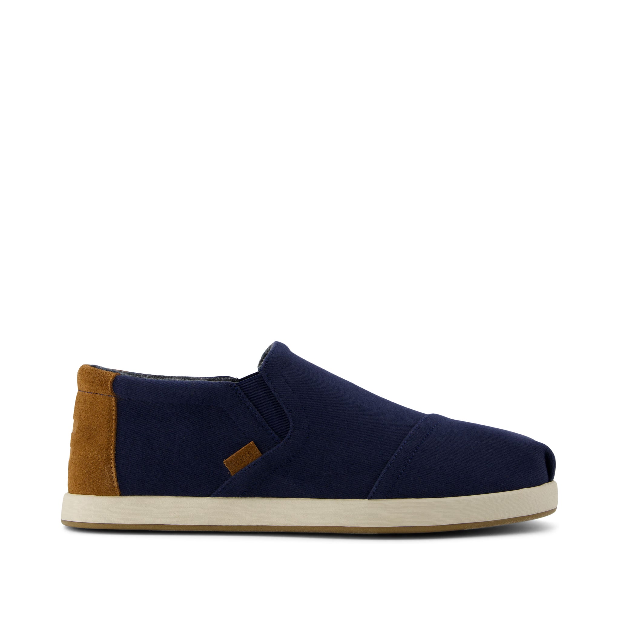 Alp Fwd Mid Navy Vintage Twill Slip On Espadrille Side View