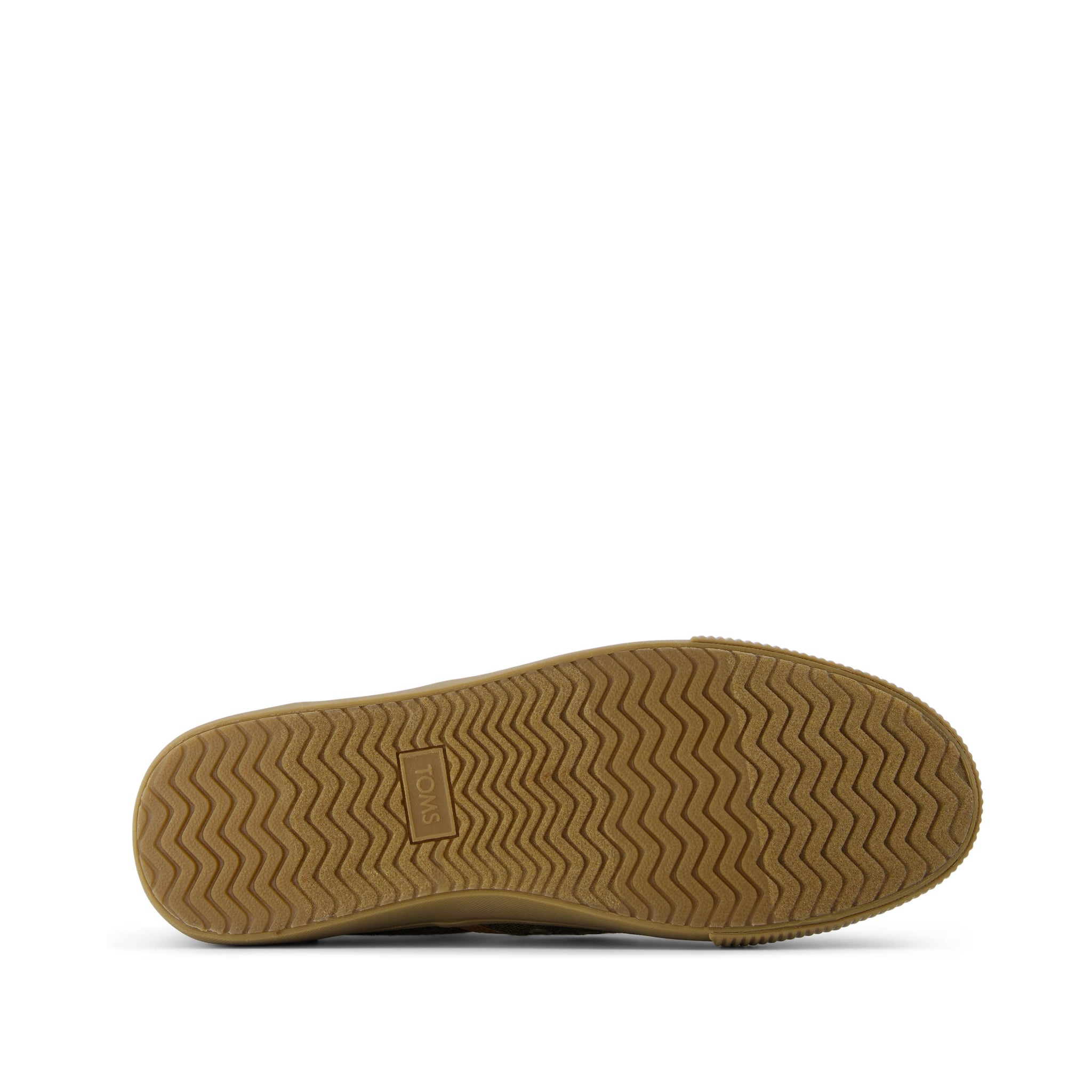 Baja Olive Heritage Canvas Slip On Sneaker Bottom Sole View