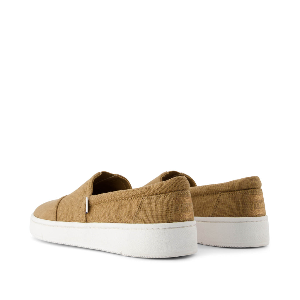 TRVL LITE Alpargata Tan Slip On Sneaker Back View