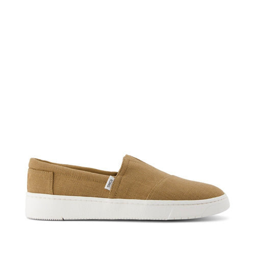 TRVL LITE Alpargata Tan Slip On Sneaker Side View