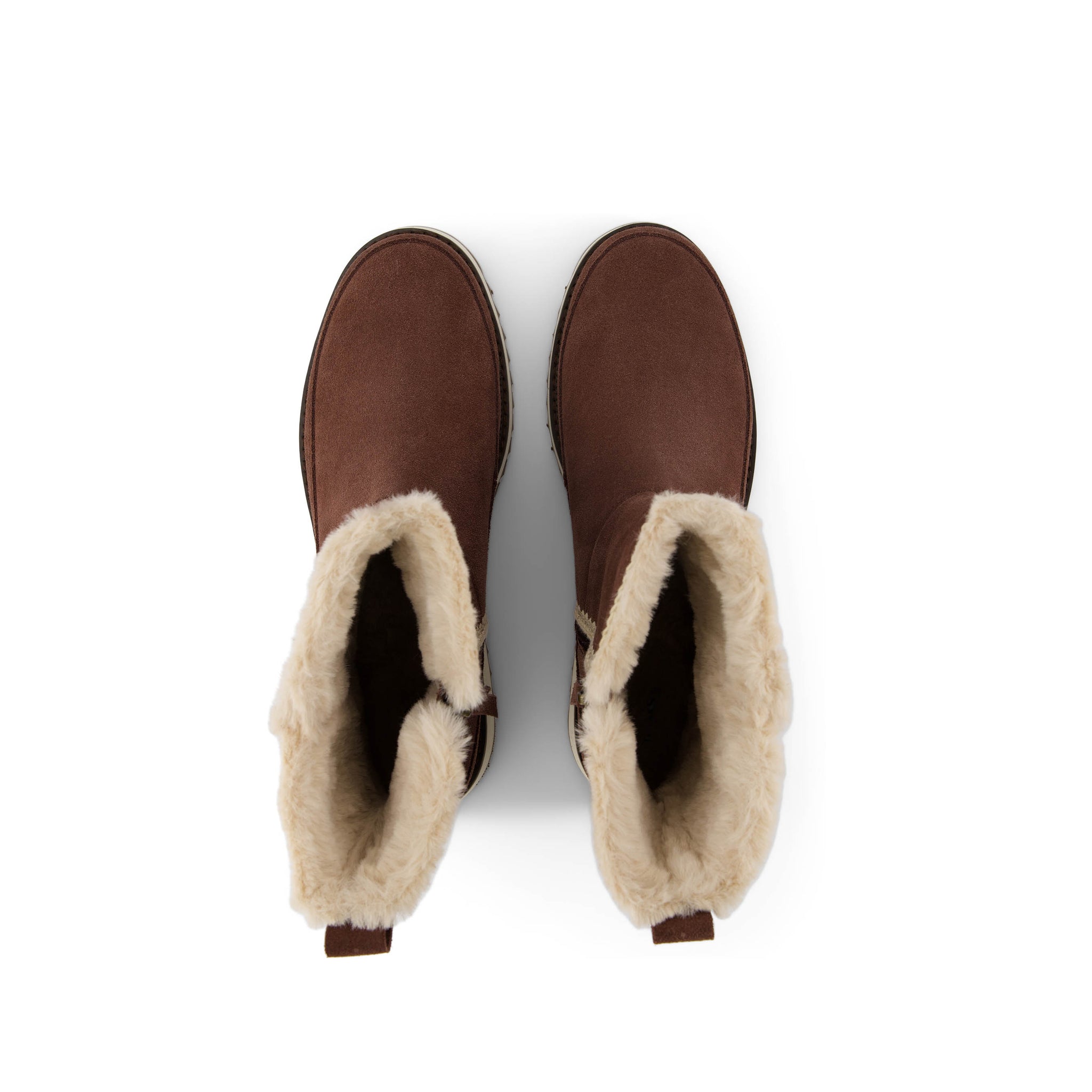 Bergen Boot - Water Resistant Oak Brown Suede Top View