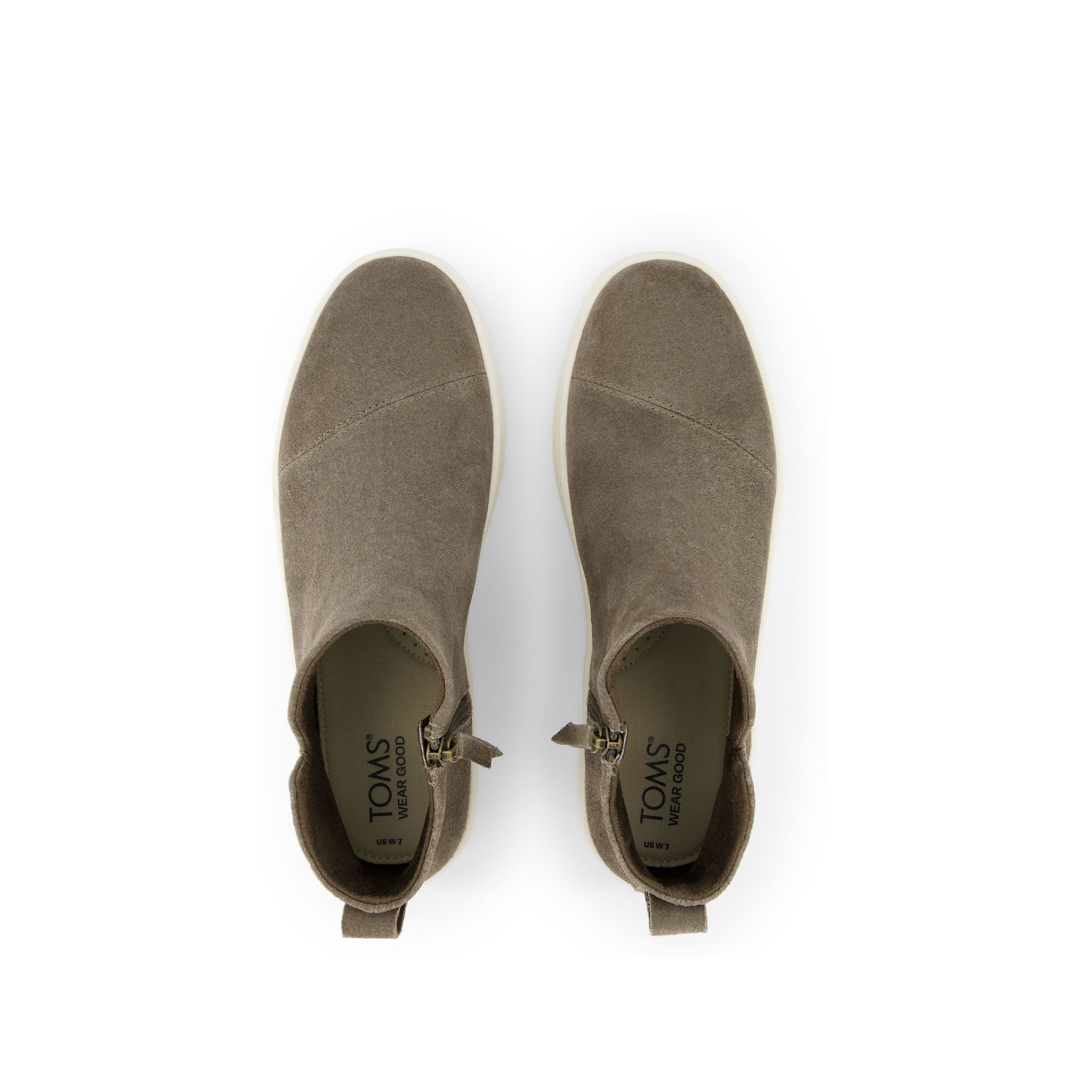 Verona Mid Platform Sneaker - Canteen Suede Top View