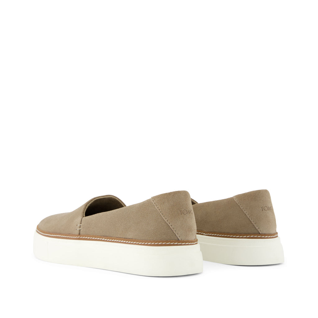 Kameron Dune Suede Slip On Sneaker Back View