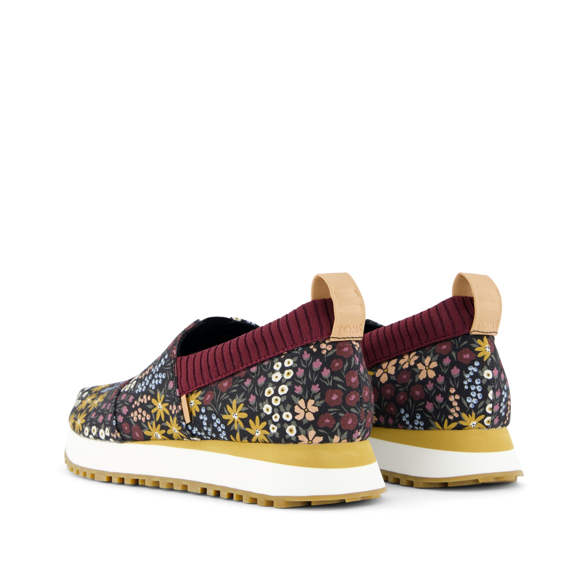 Resident 2.0 Black Wildflowers Sneaker Back View