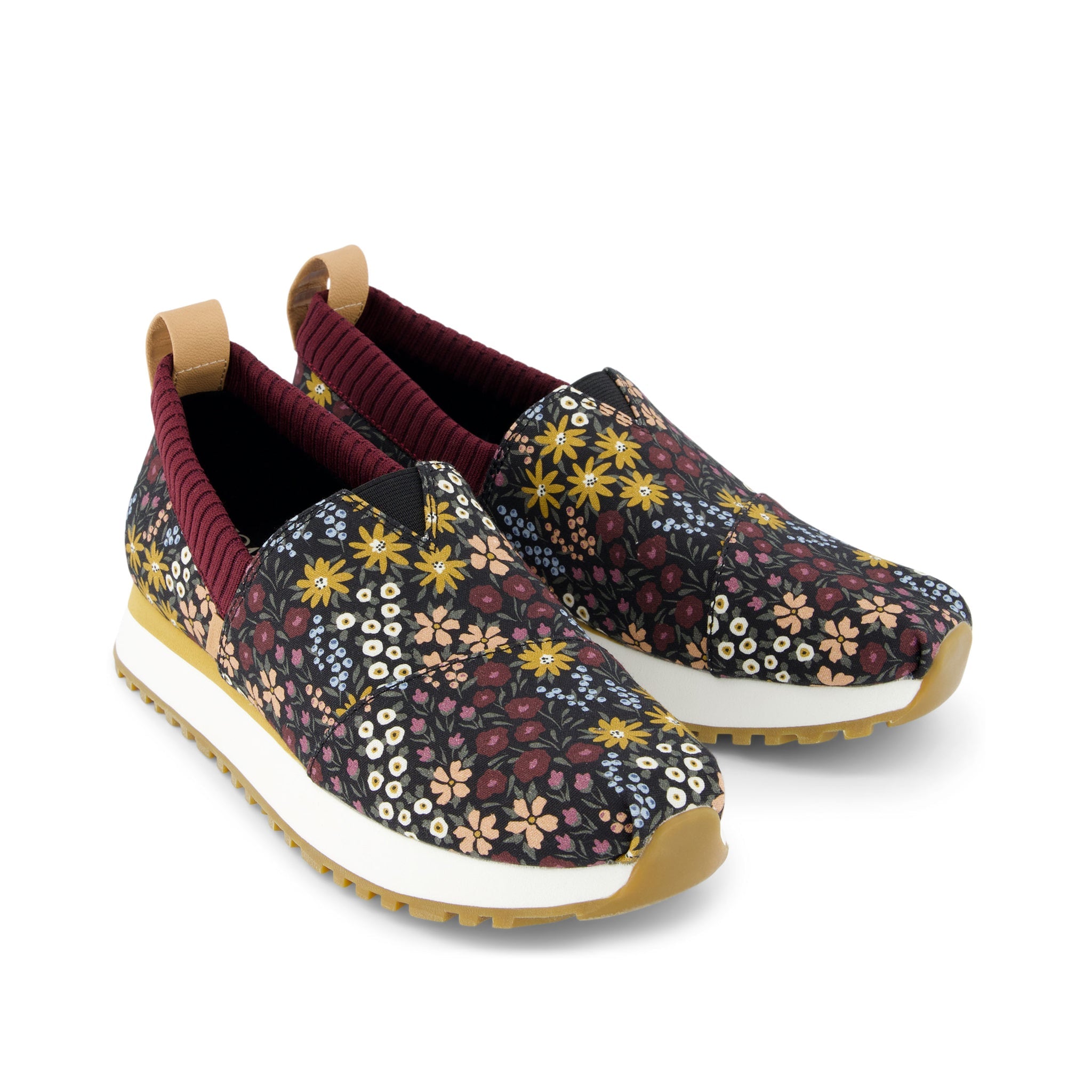 Resident 2.0 Black Wildflowers Sneaker Front View