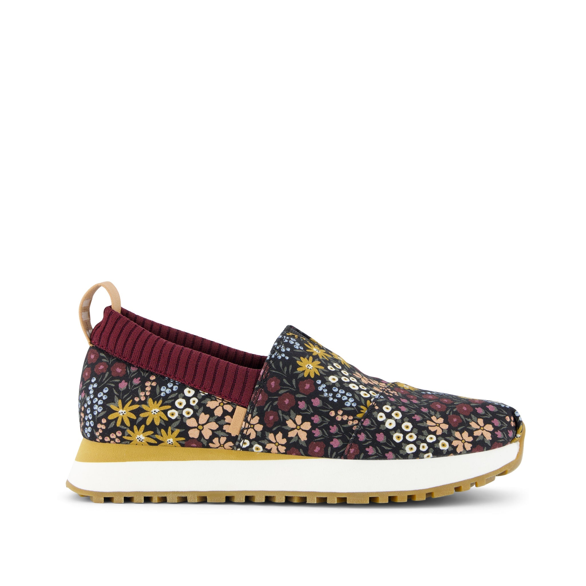 Resident 2.0 Black Wildflowers Sneaker Side View