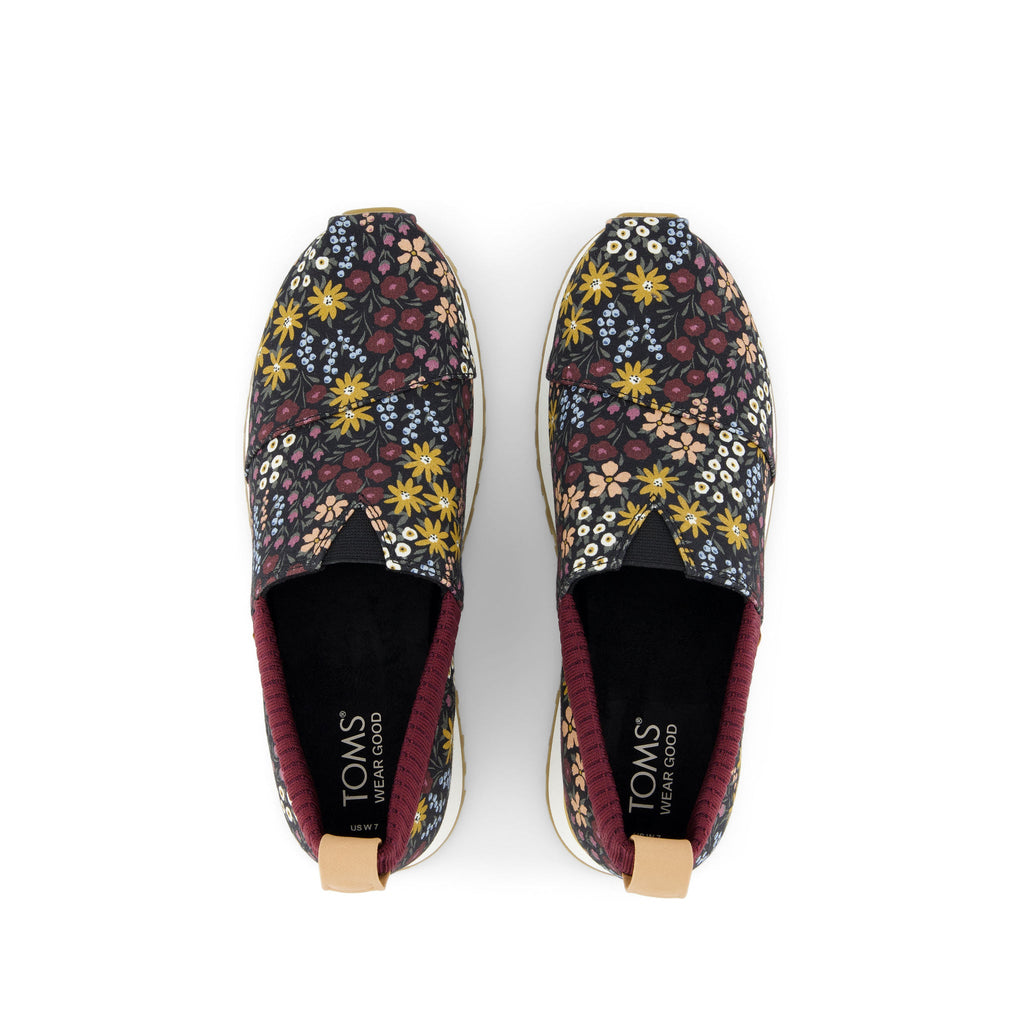 Resident 2.0 Black Wildflowers Sneaker Top View