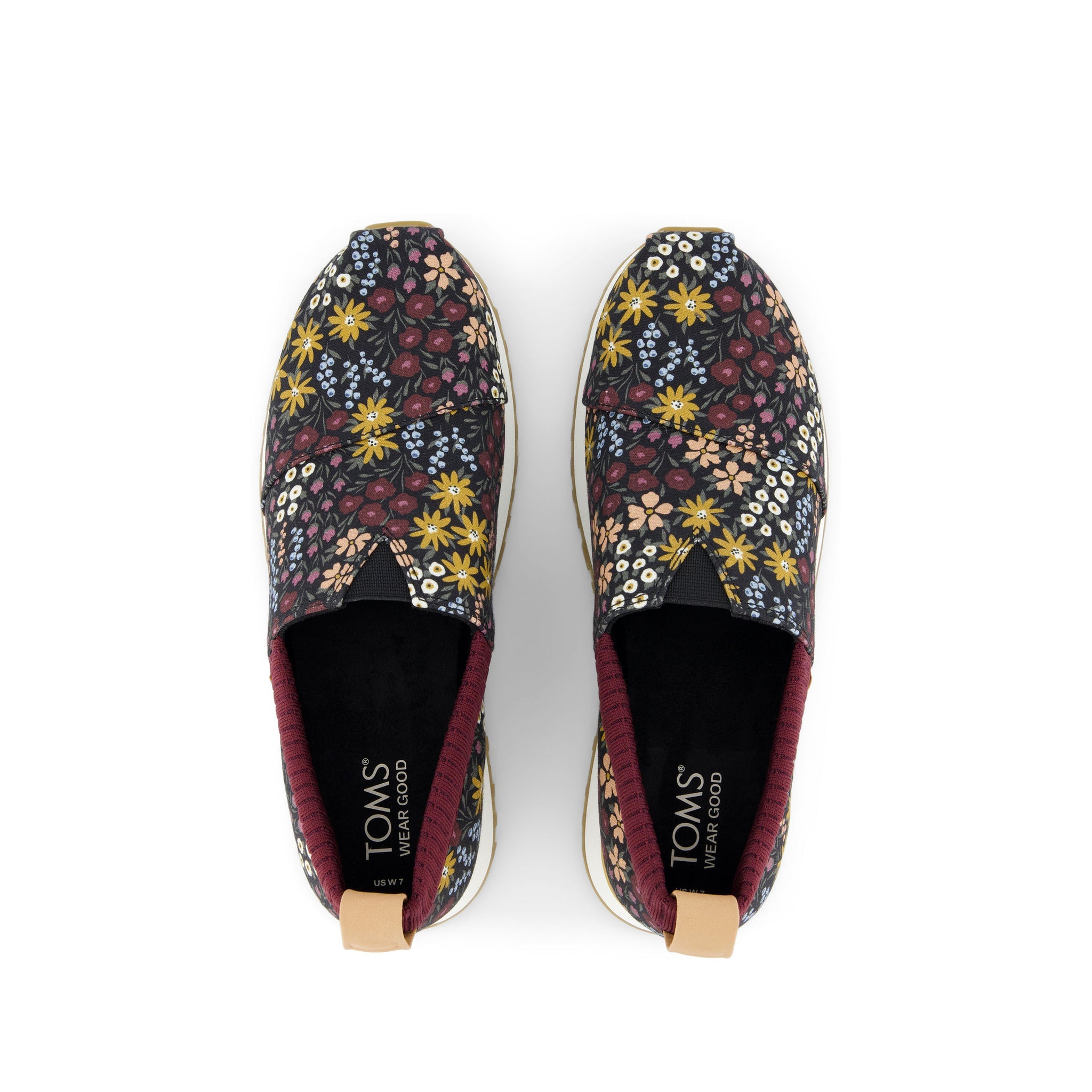 Resident 2.0 Black Wildflowers Sneaker Top View