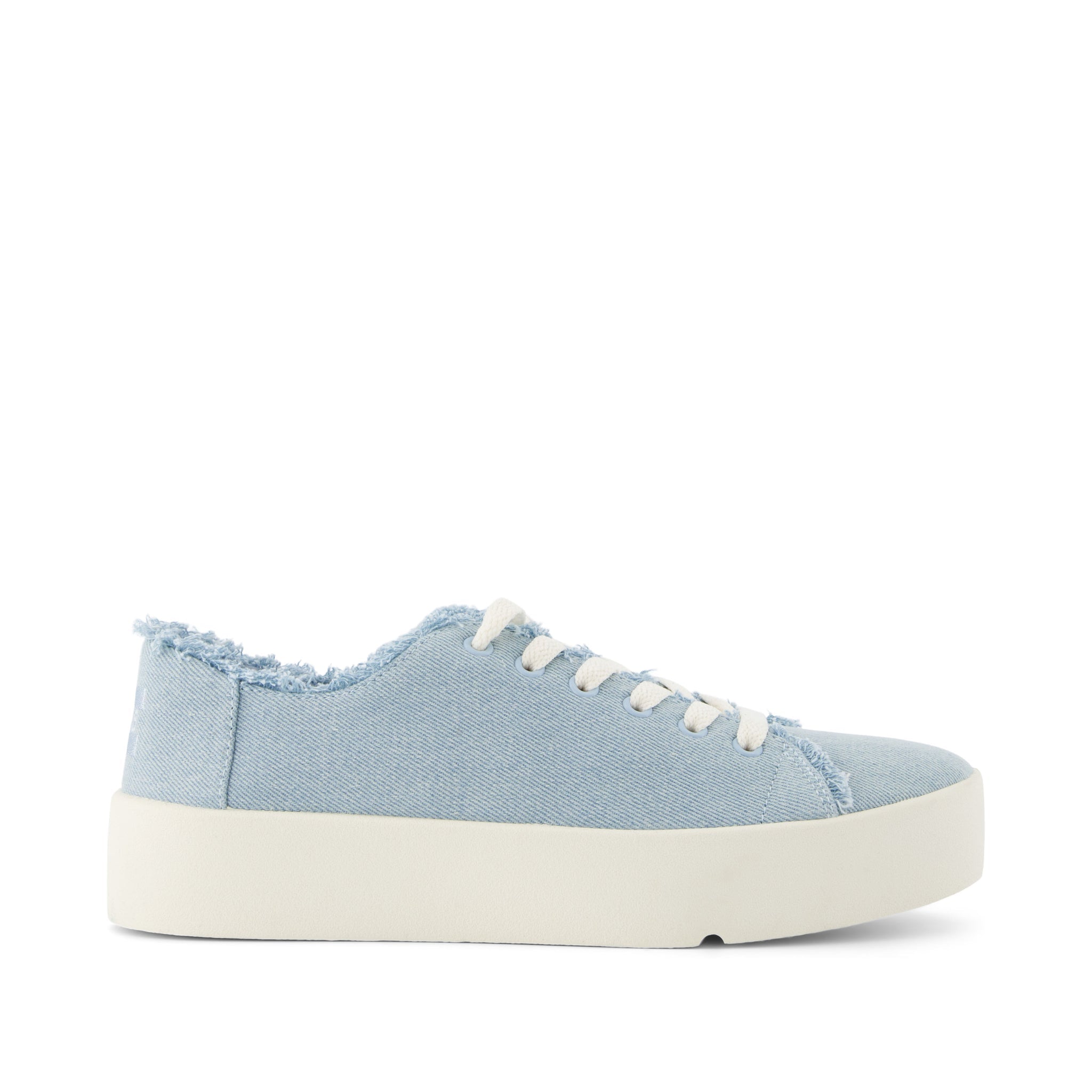Verona Pastel Blue Denim Sneaker Side View
