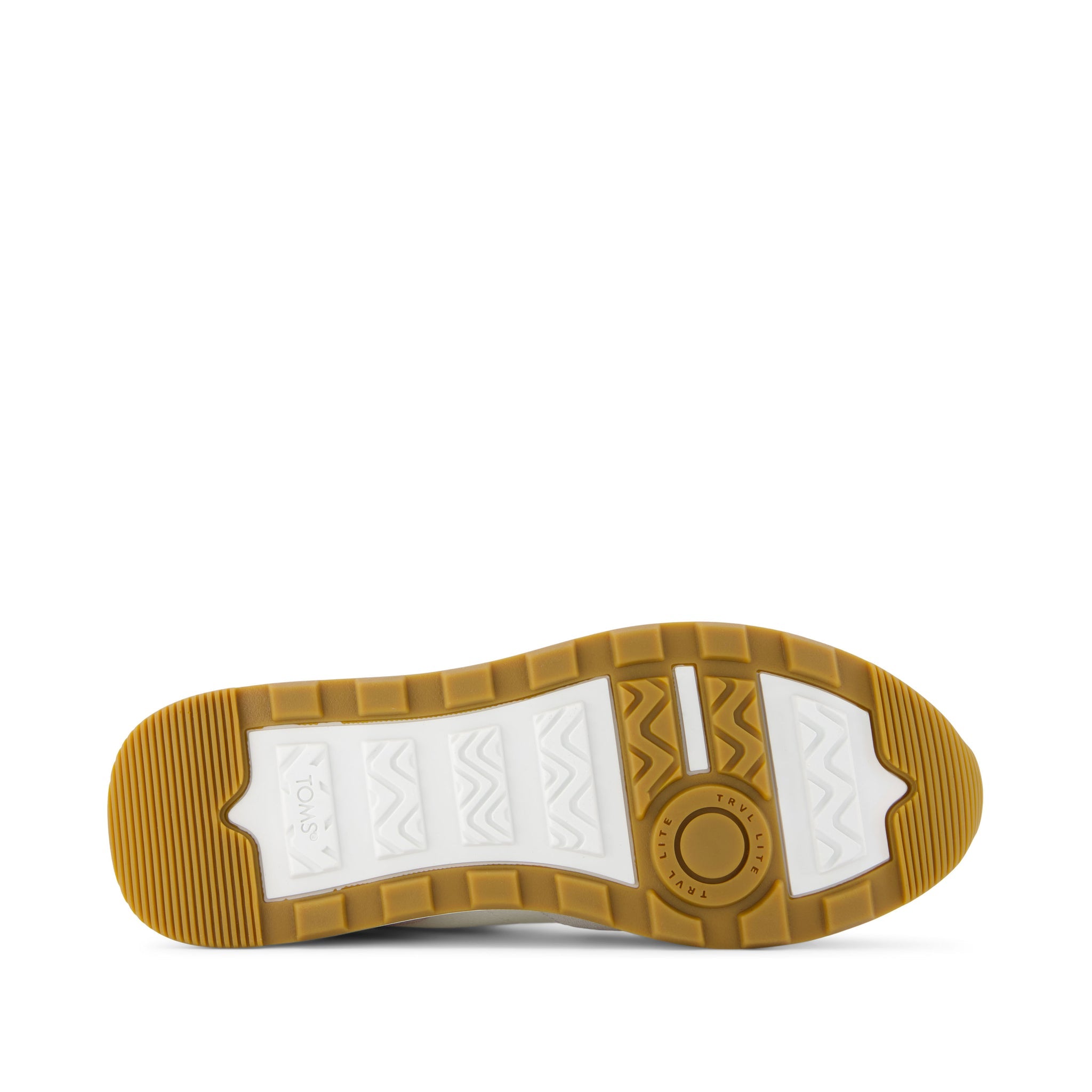 TRVL LITE Retro Runner Natural Vintage Twill Sneaker Bottom Sole View
