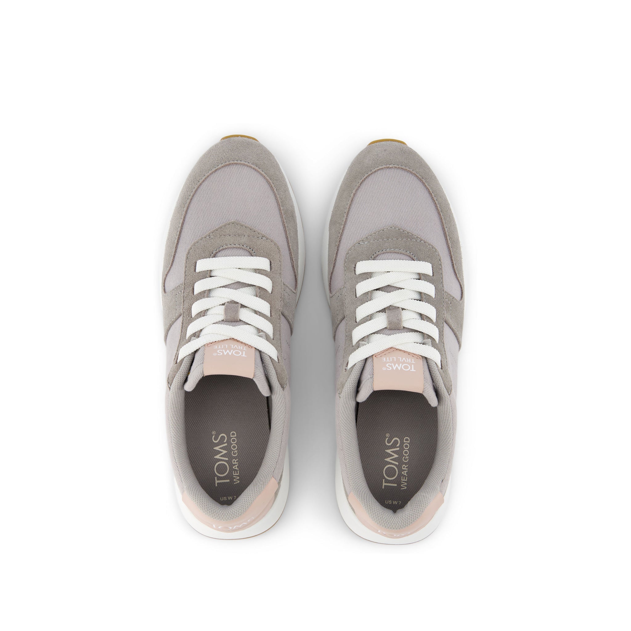 TRVL LITE Retro Runner Grey Water Repellent Sneaker Top View