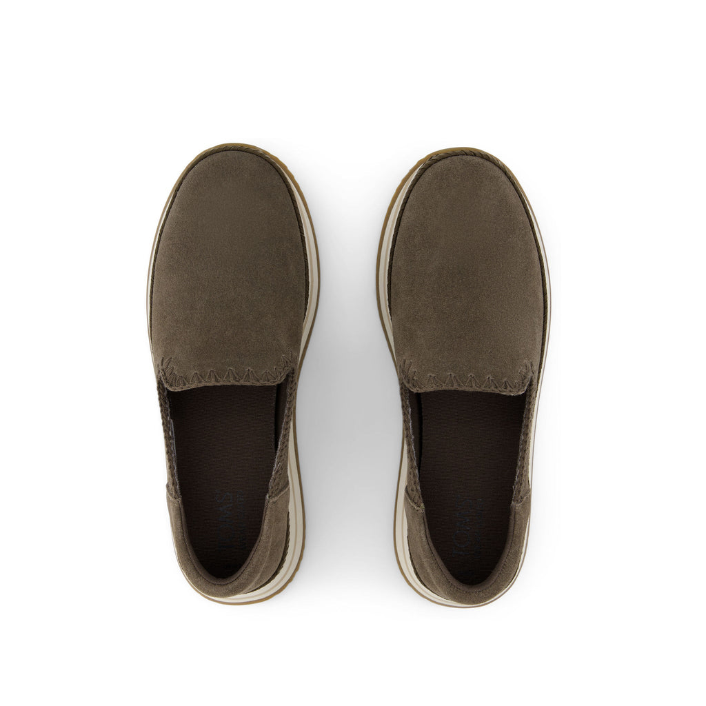 Jocelyn Olive Deco Stitch Espadrille Sneaker Top View