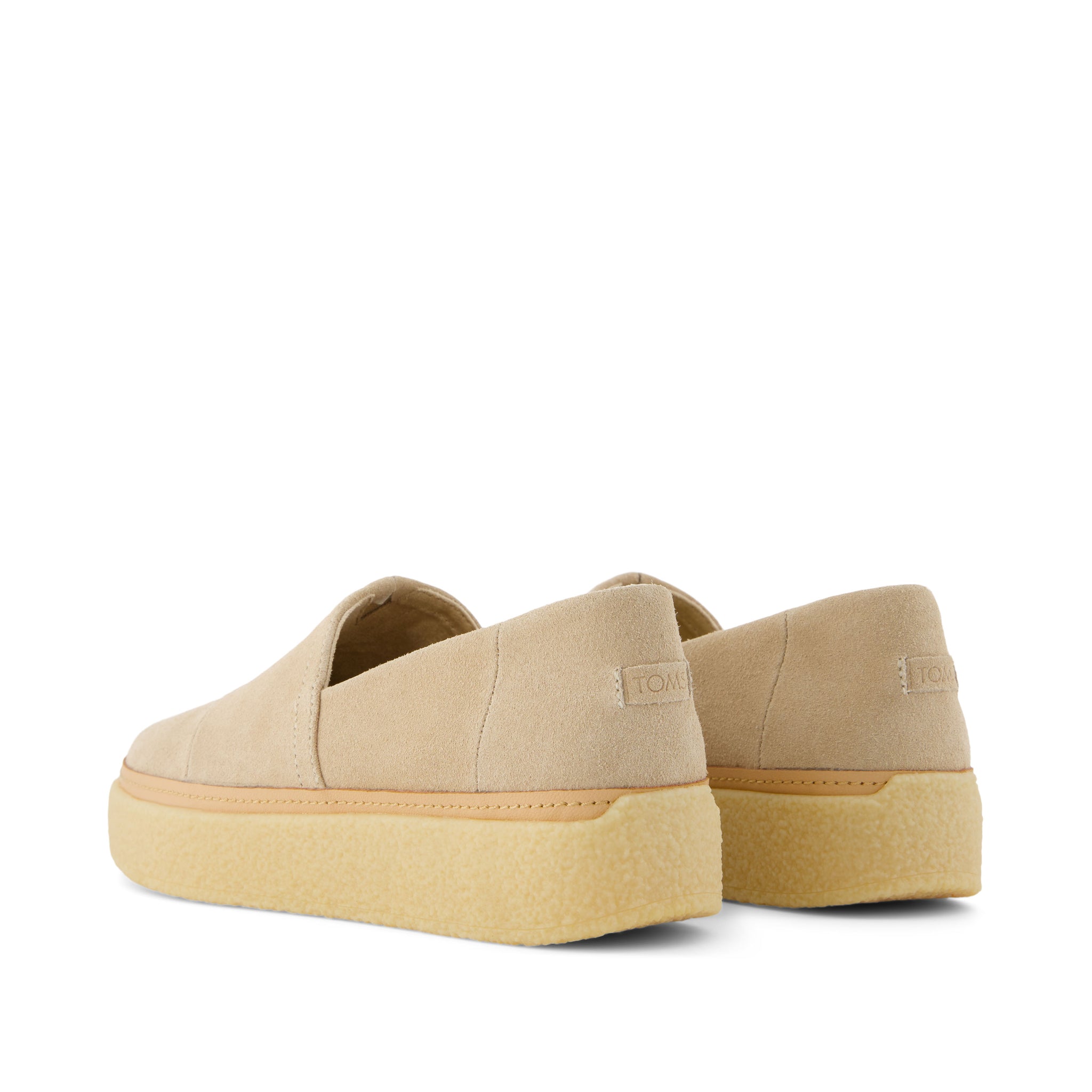 Adelaide Natural Suede Espadrille Back View