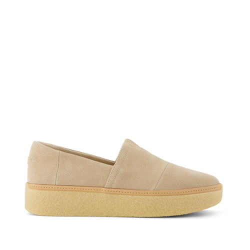 Adelaide Natural Suede Espadrille Side View