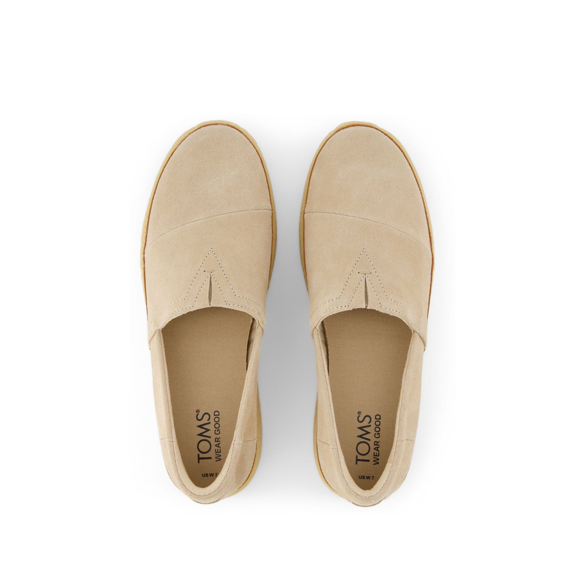 Adelaide Natural Suede Espadrille Top View