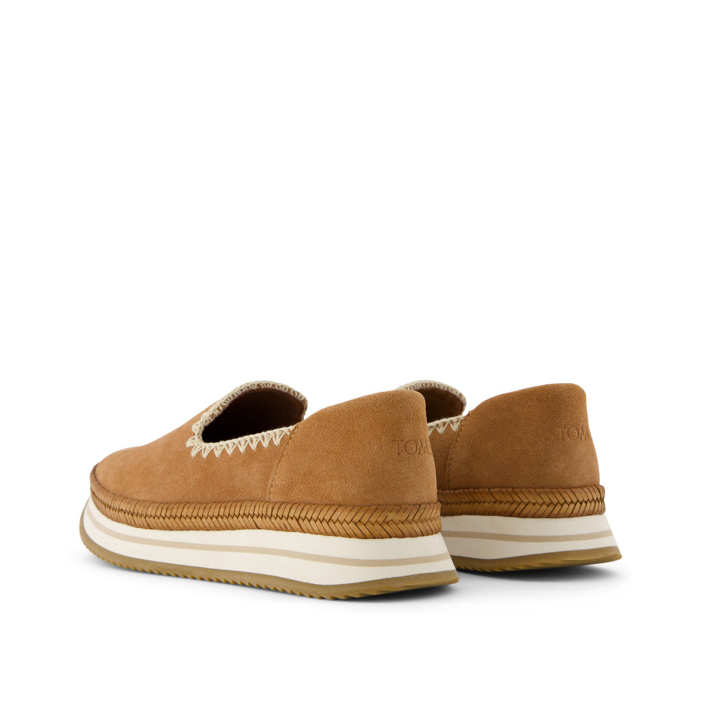 Jocelyn Brown Deco Stitch Espadrille Sneaker Back View