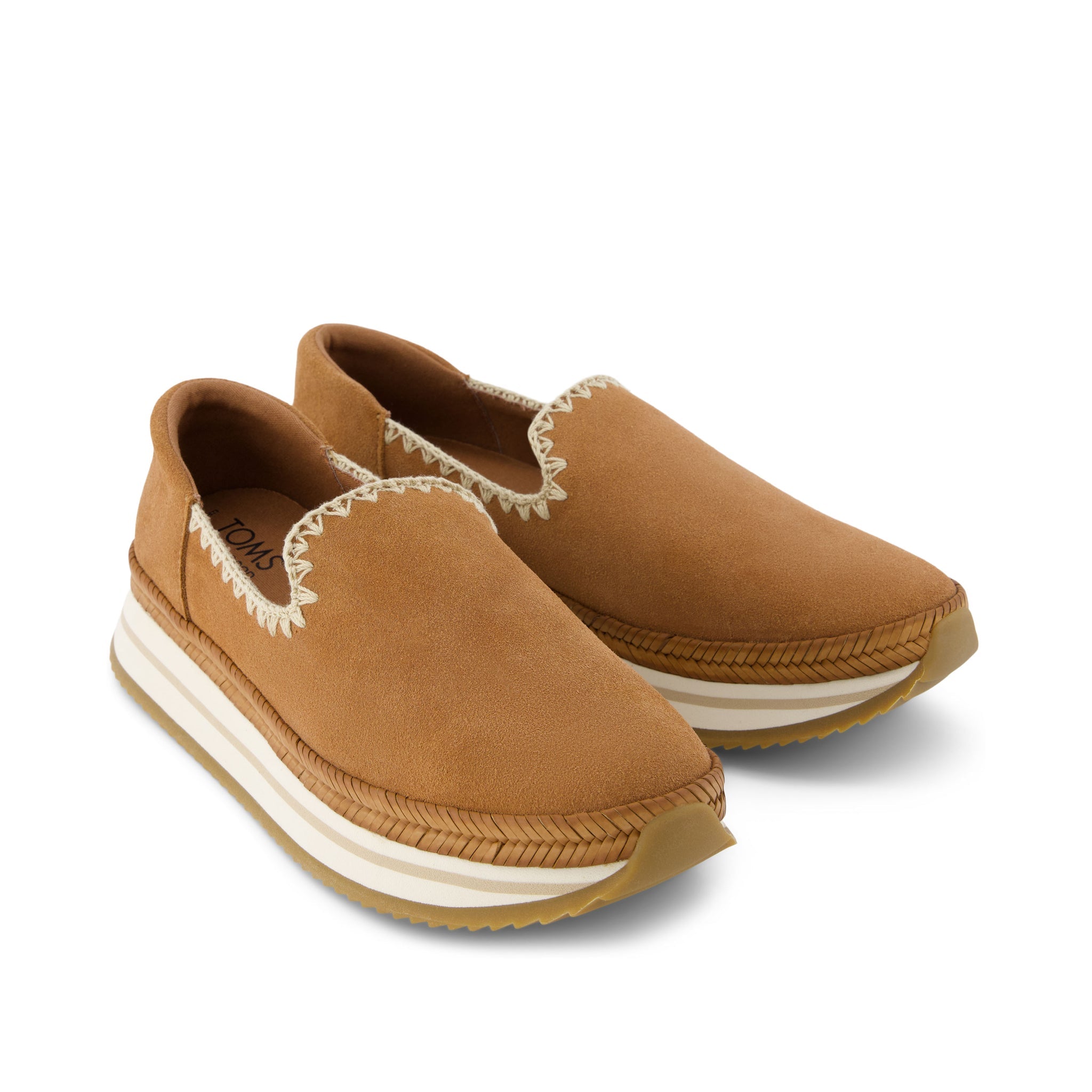 Jocelyn Brown Deco Stitch Espadrille Sneaker Front View