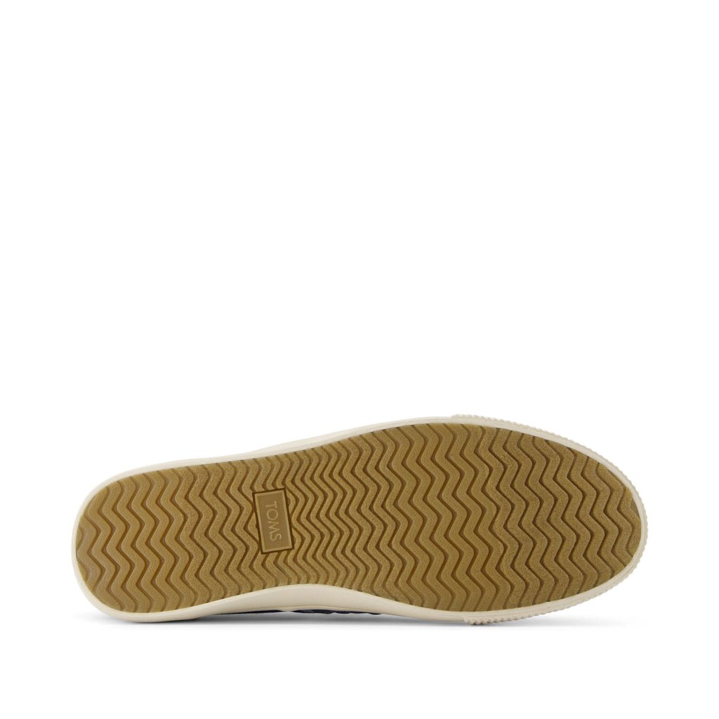 Baja Blue Glow in the Dark Whales Slip On Sneaker Bottom Sole View