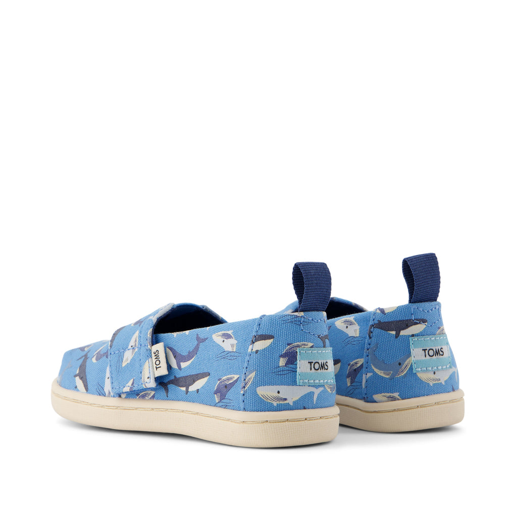 Alpargata Glow in The Dark Whales Toddler Shoe Back View