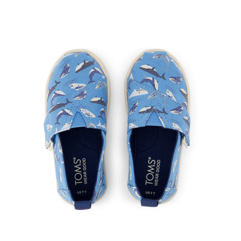 Alpargata Glow in The Dark Whales Toddler Shoe Top View