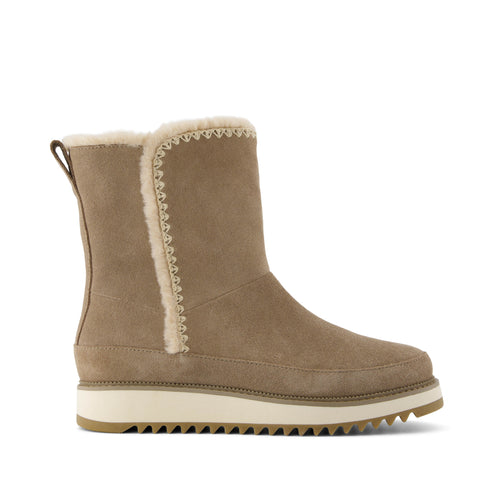 Bergen Boot - Water Resistant Dune Suede Side View
