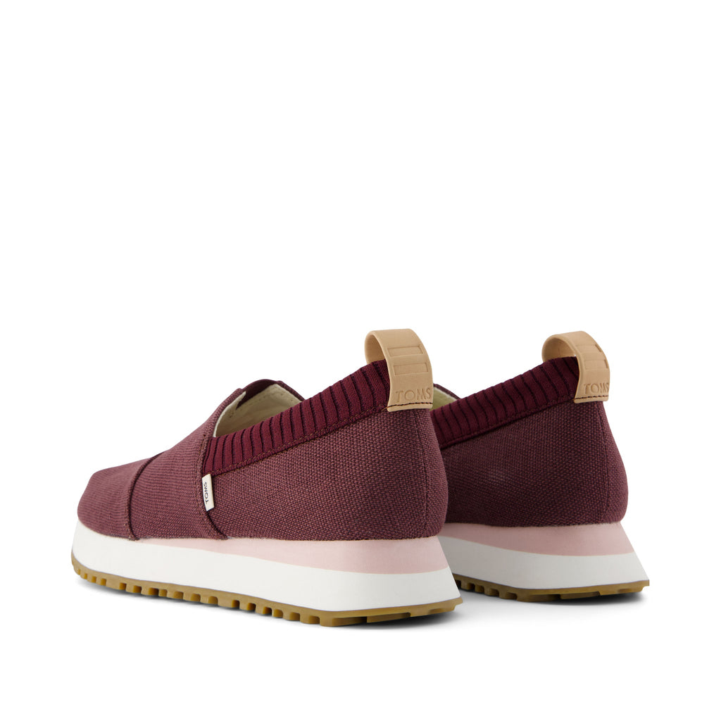 Resident 2.0 Burgundy Heritage Canvas Sneaker Back View