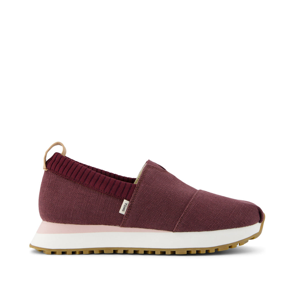Resident 2.0 Burgundy Heritage Canvas Sneaker Side View