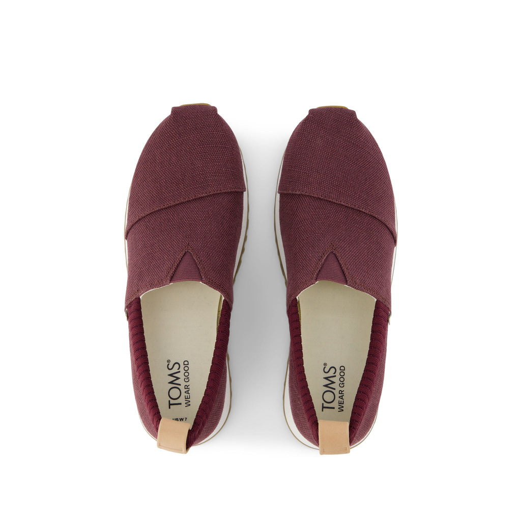 Resident 2.0 Burgundy Heritage Canvas Sneaker Top View