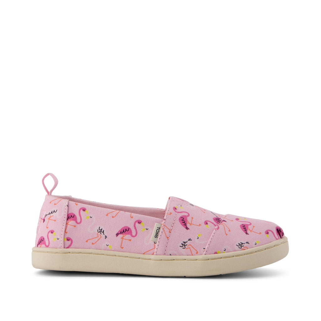 Youth Alpargata Flamingos Kids Shoe Side View