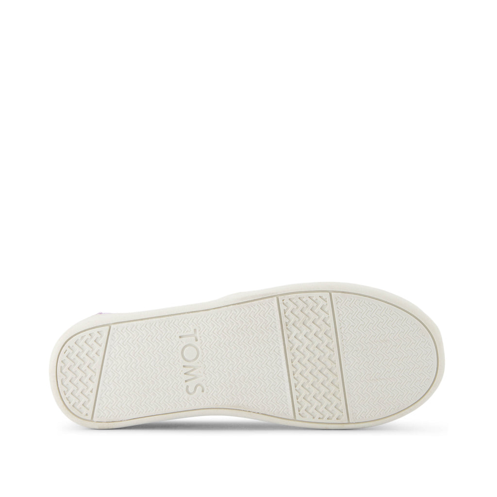 Youth Alpargata Purple Iridescent Quilted Daisy Kids Shoe Bottom Sole View