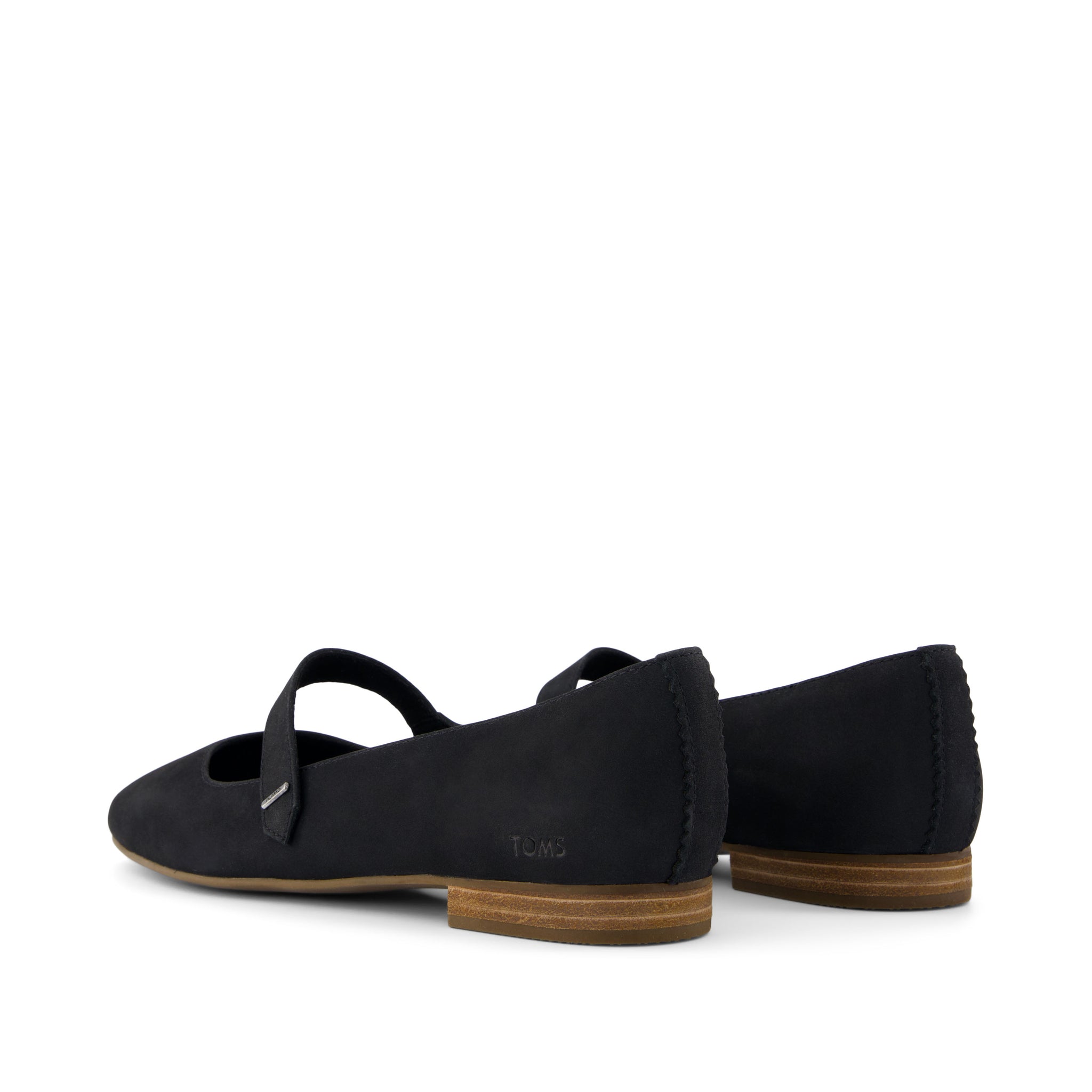 Bianca Black Leather Flat Back View