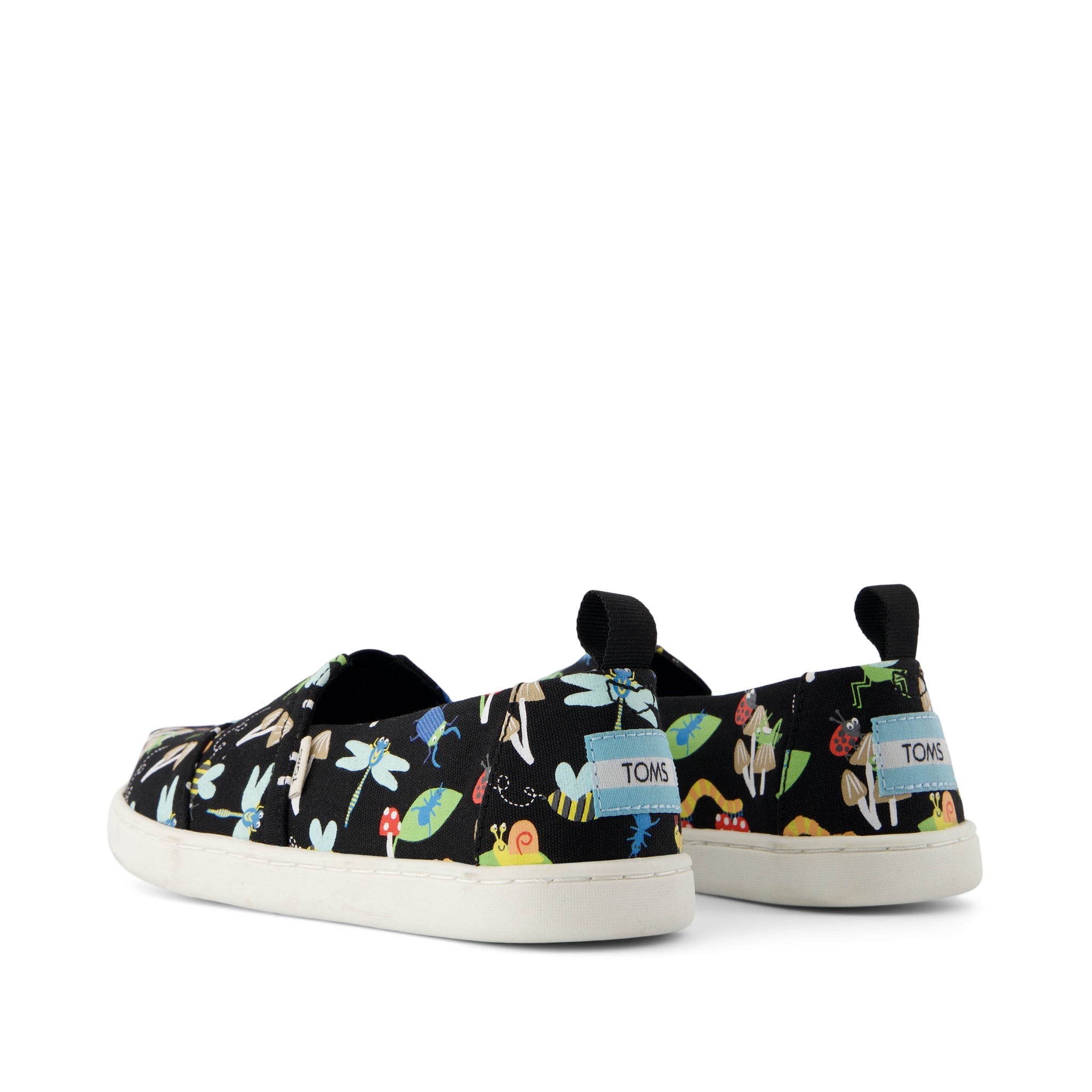 Youth Alpargata Glow in the Dark Bugs Kids Shoe Back View