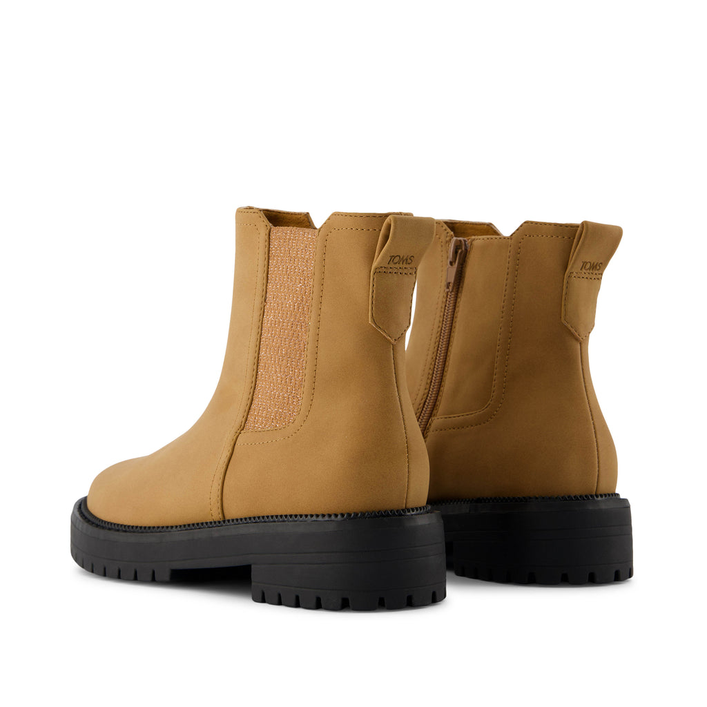 Bennet Kids Boot - Tan Nubuck PU Back View