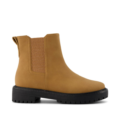 Bennet Kids Boot - Tan Nubuck PU Side View