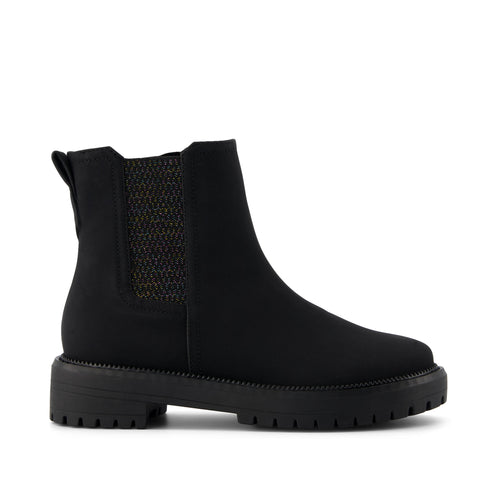 Bennet Kids Boot - Black Nubuck PU Side View