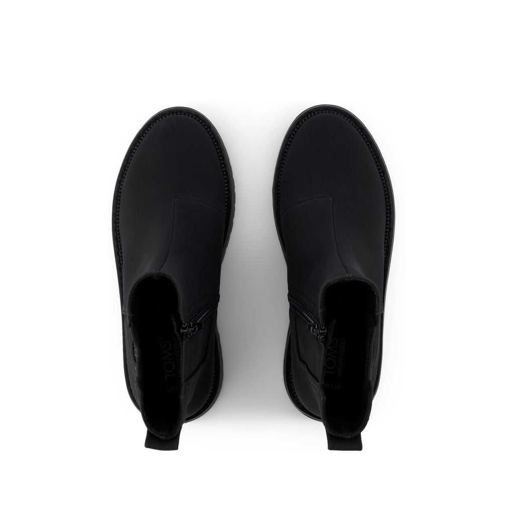 Bennet Kids Boot - Black Nubuck PU Top View