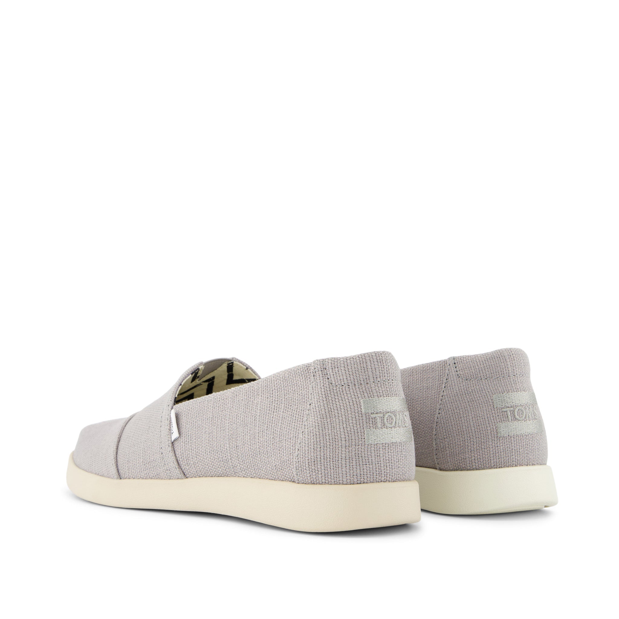 Alpargata Plus Drizzle Grey Heritage Canvas Back View